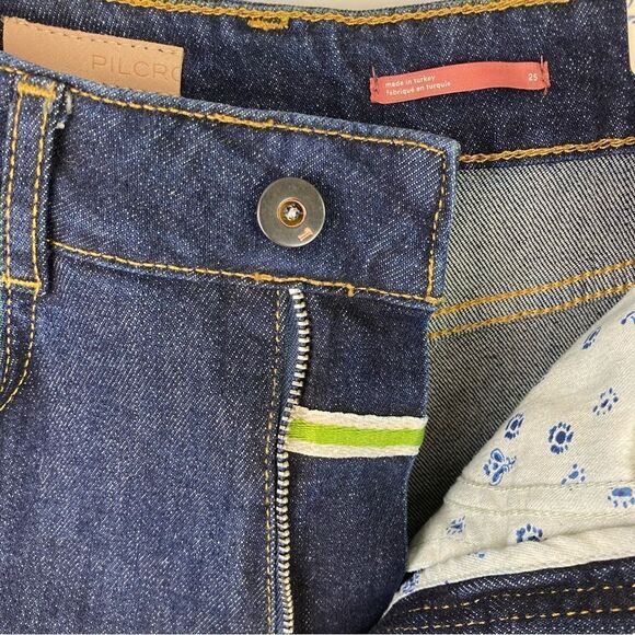 ANTHROPOLOGIE denim | Pilcro The Split Straight Jeans | size 25 | Dark Wash |NWT - Picture 7 of 11